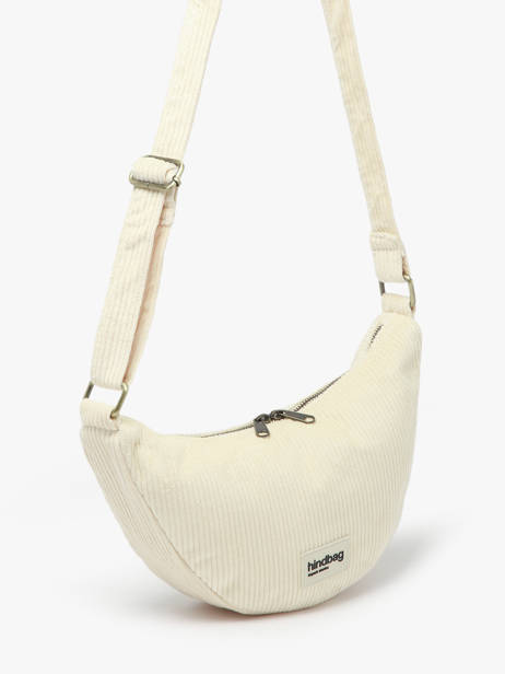 Heuptasje Velours Ribfluweel Hindbag Beige velours V ander zicht 2